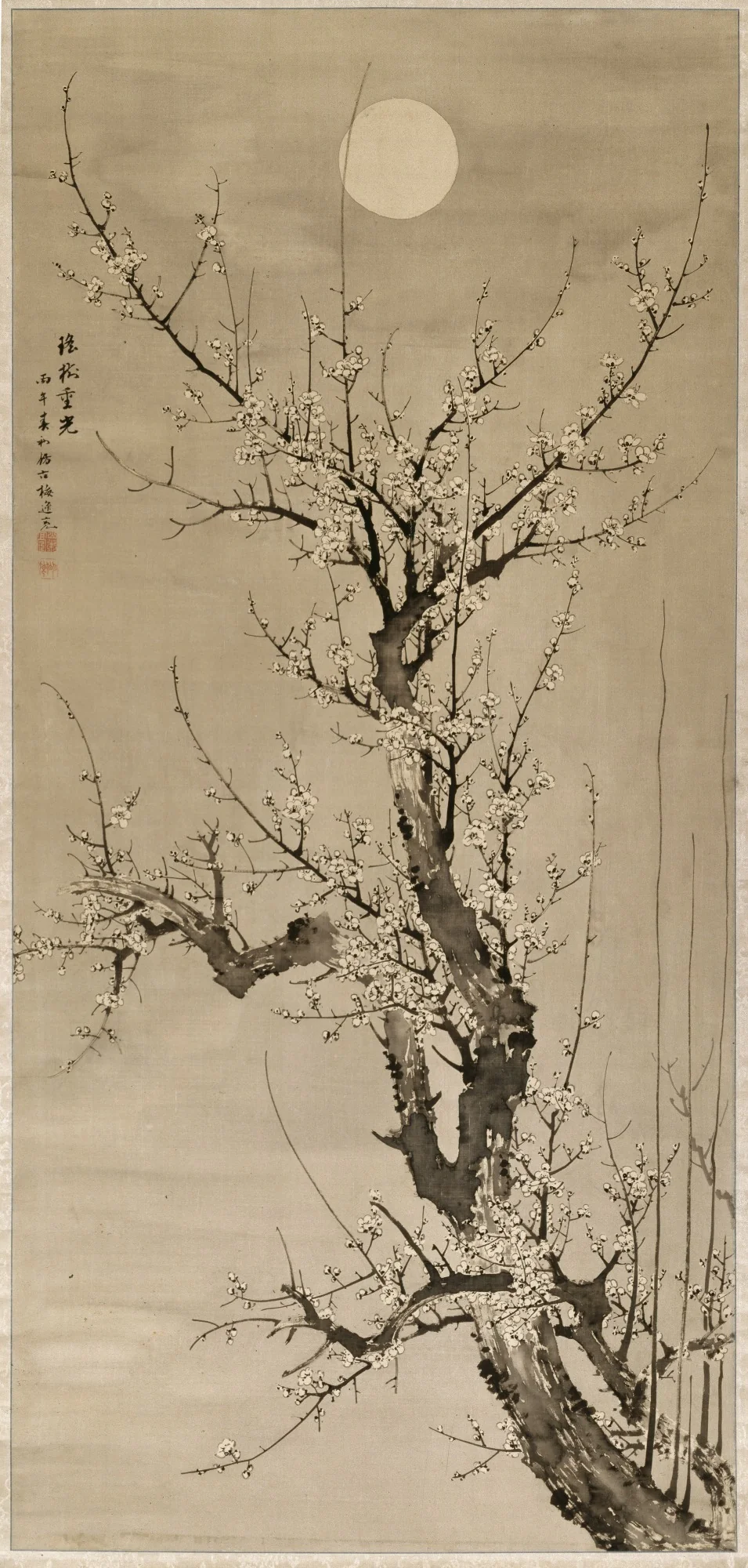 Prunus in the Moonlight, detail