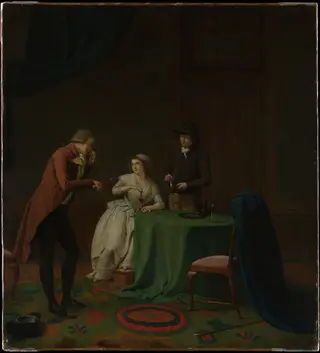 Conversation Piece (The Sense of Smell), by Jan Ekels the Younger, oil