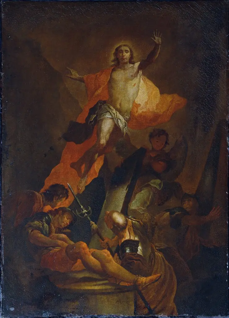 Resurrection of Christ, by Franz Xaver Wagenschön, oil, 1760