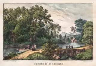 Summer Morning, by James Merritt Ives, 1855