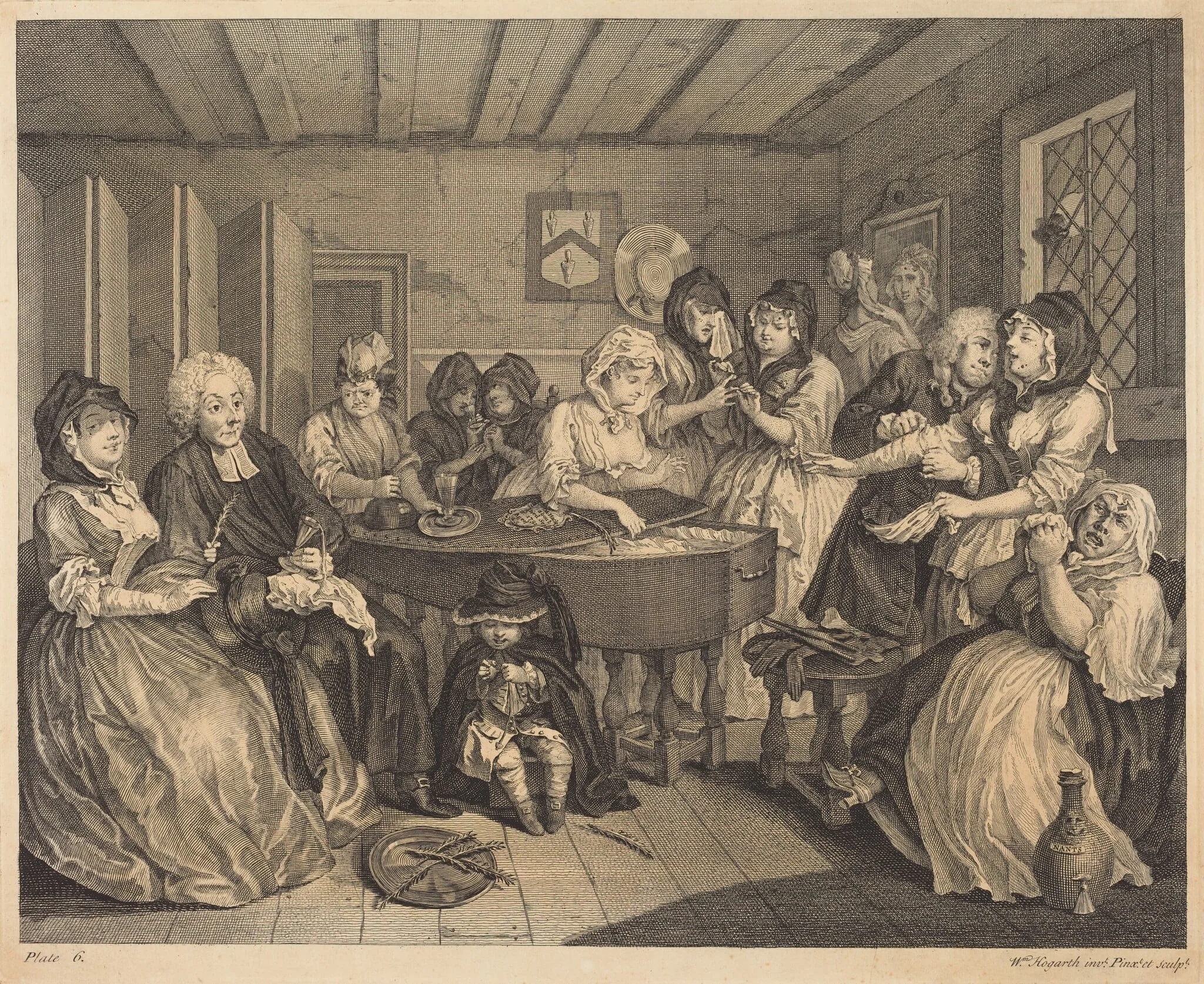A Harlot's Progress: pl.6, detail