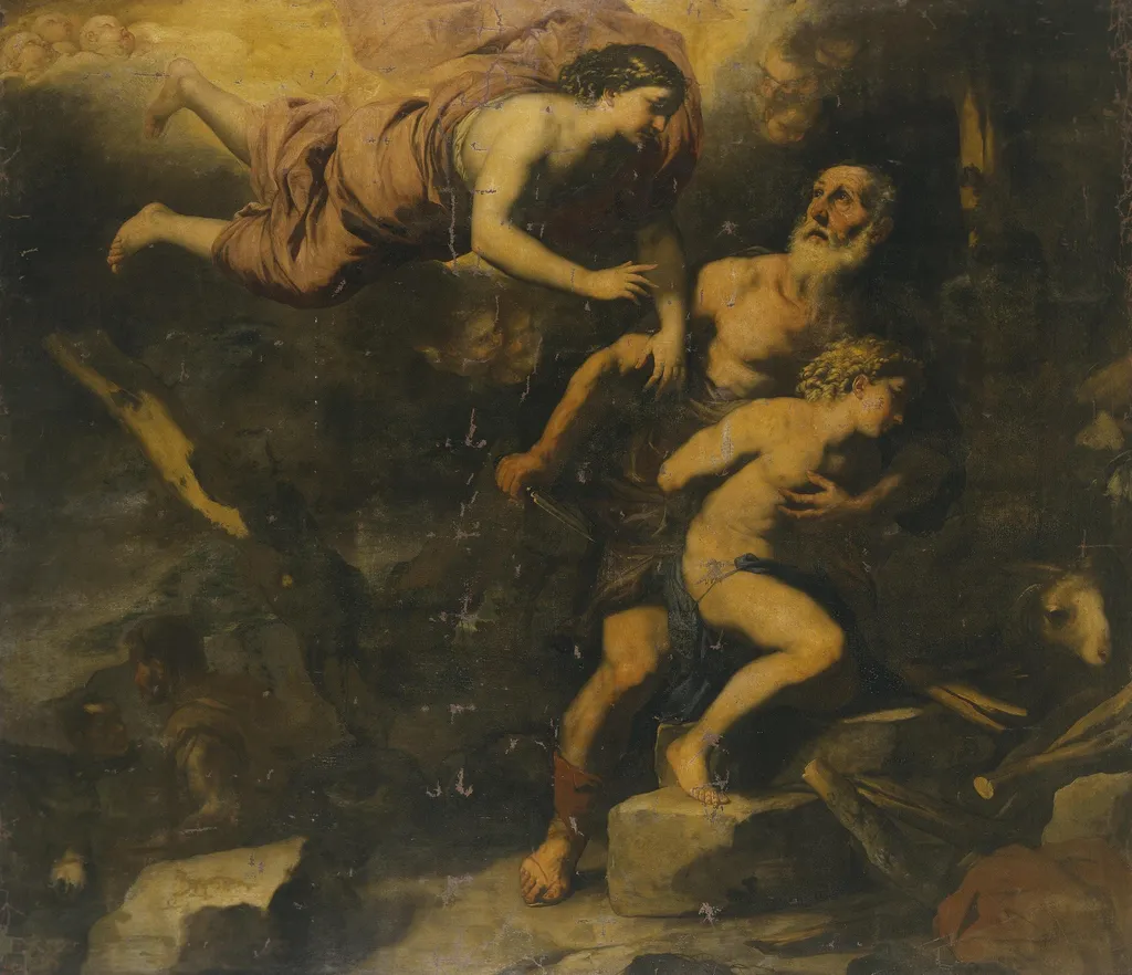 Sacrifice of Isaac, by Luca Giordano, oil, 1692