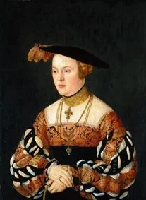 Portrait of Marie of Baden, detail