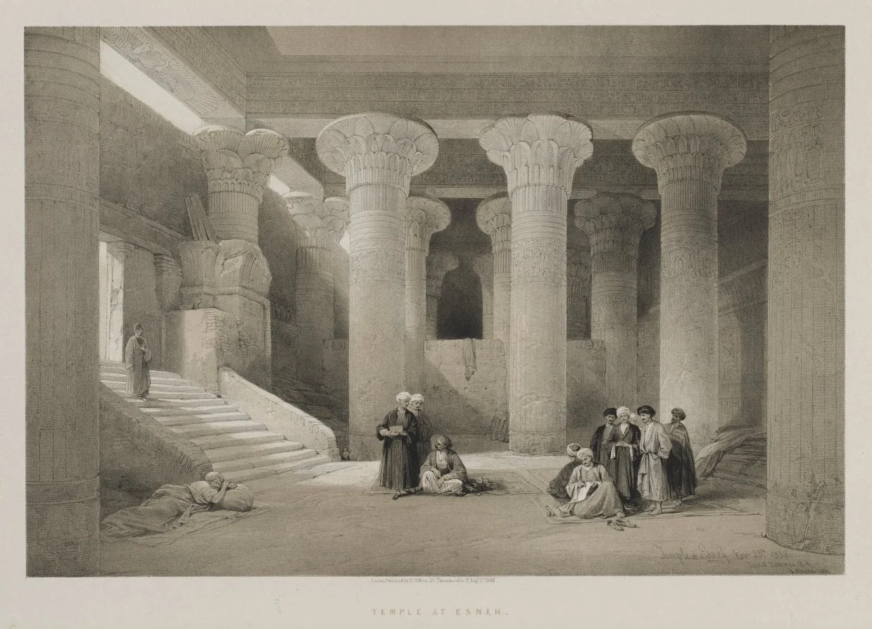 Egypt and Nubia, Volume I: Temple at Esneh, detail