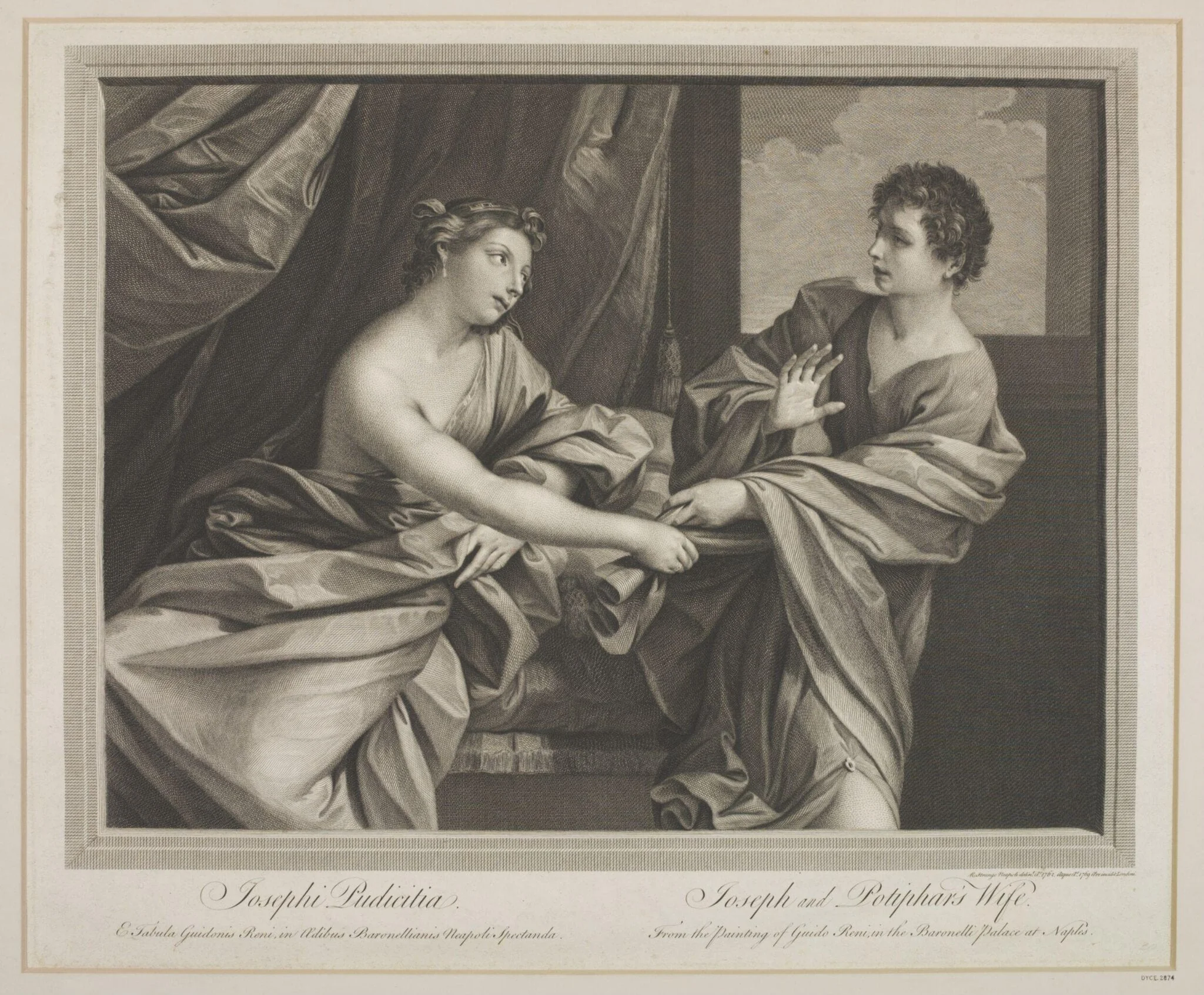 Joseph and Potiphar's Wife, detail