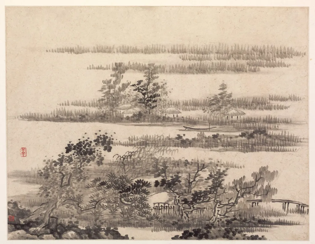 Summer in the Water Country, by Gong Xian, unspecified, 1674