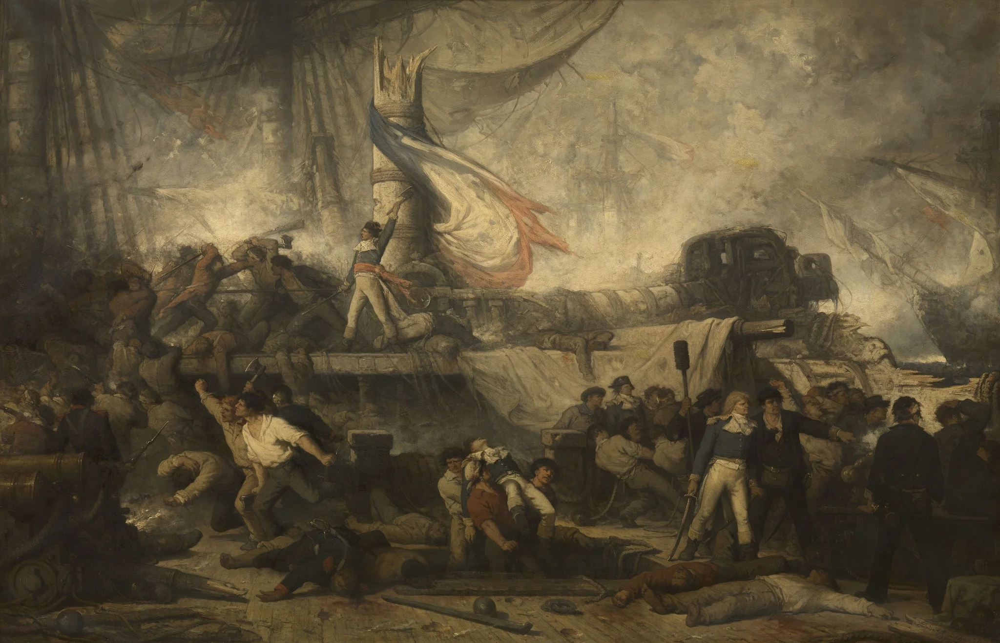 The Algeciras at the Battle of Trafalgar, detail