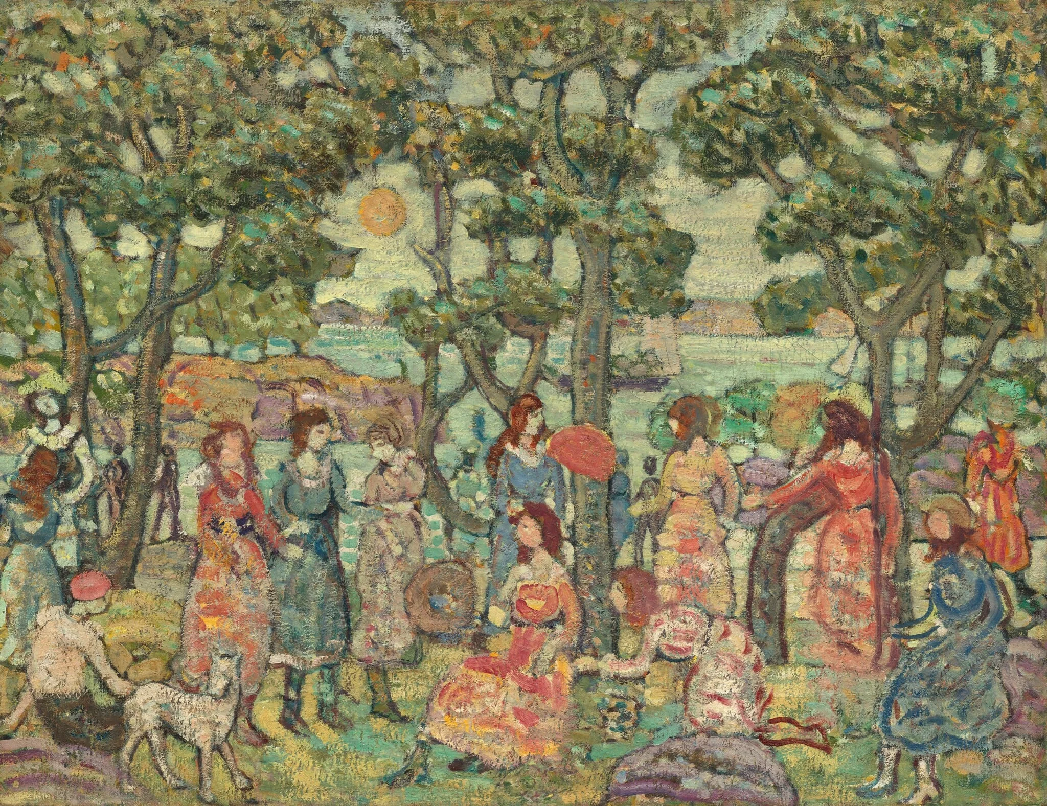 Landscape with Figures, detail