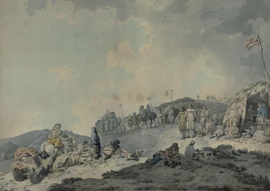 Donnybrook Fair, by Francis Wheatley, watercolor, 1783