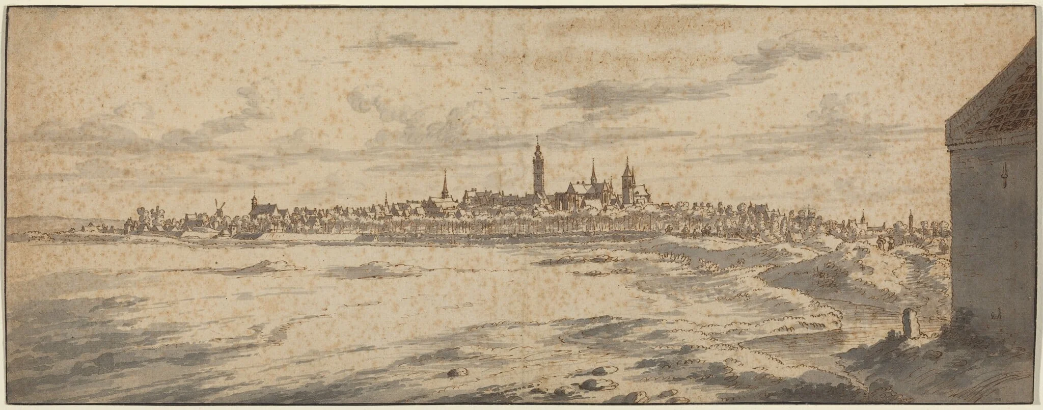 View of Mons, Belgium, detail