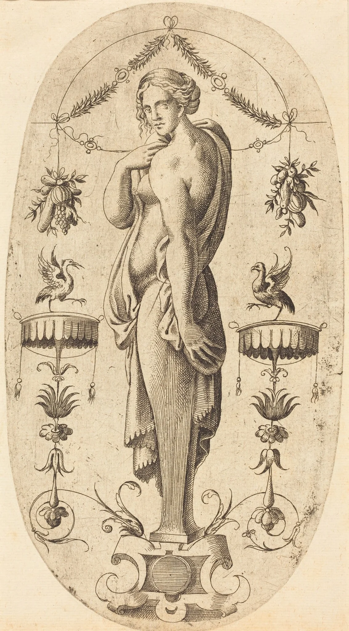 Woman with Left Profile, detail