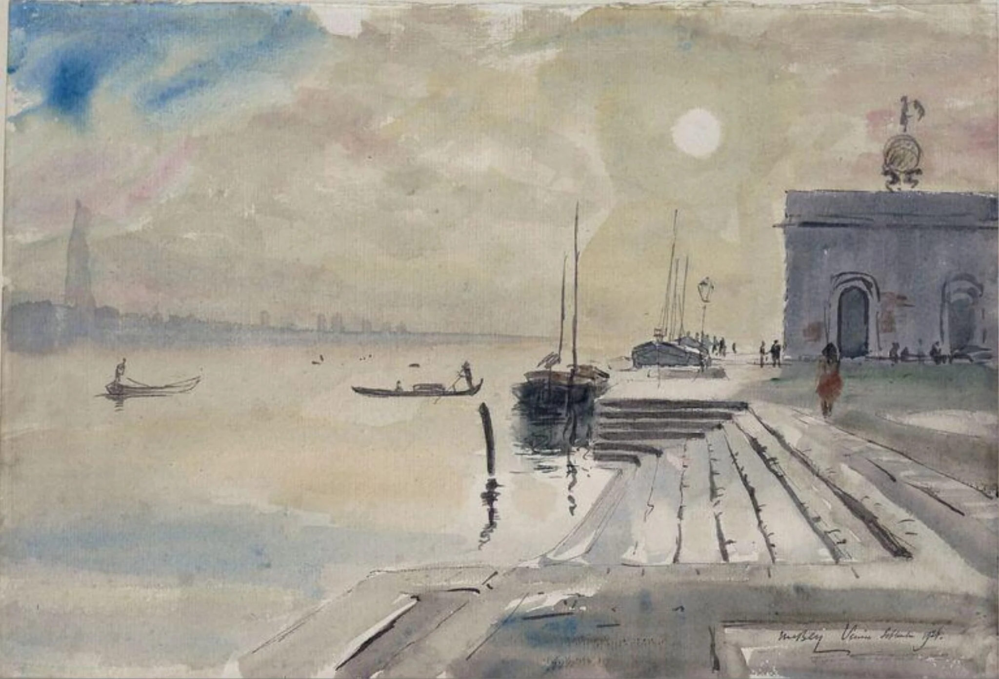 The Dogana, Venice - Morning, detail