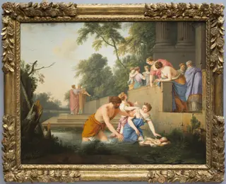 The Finding of Moses, by Laurent de La Hyre, oil, 1647