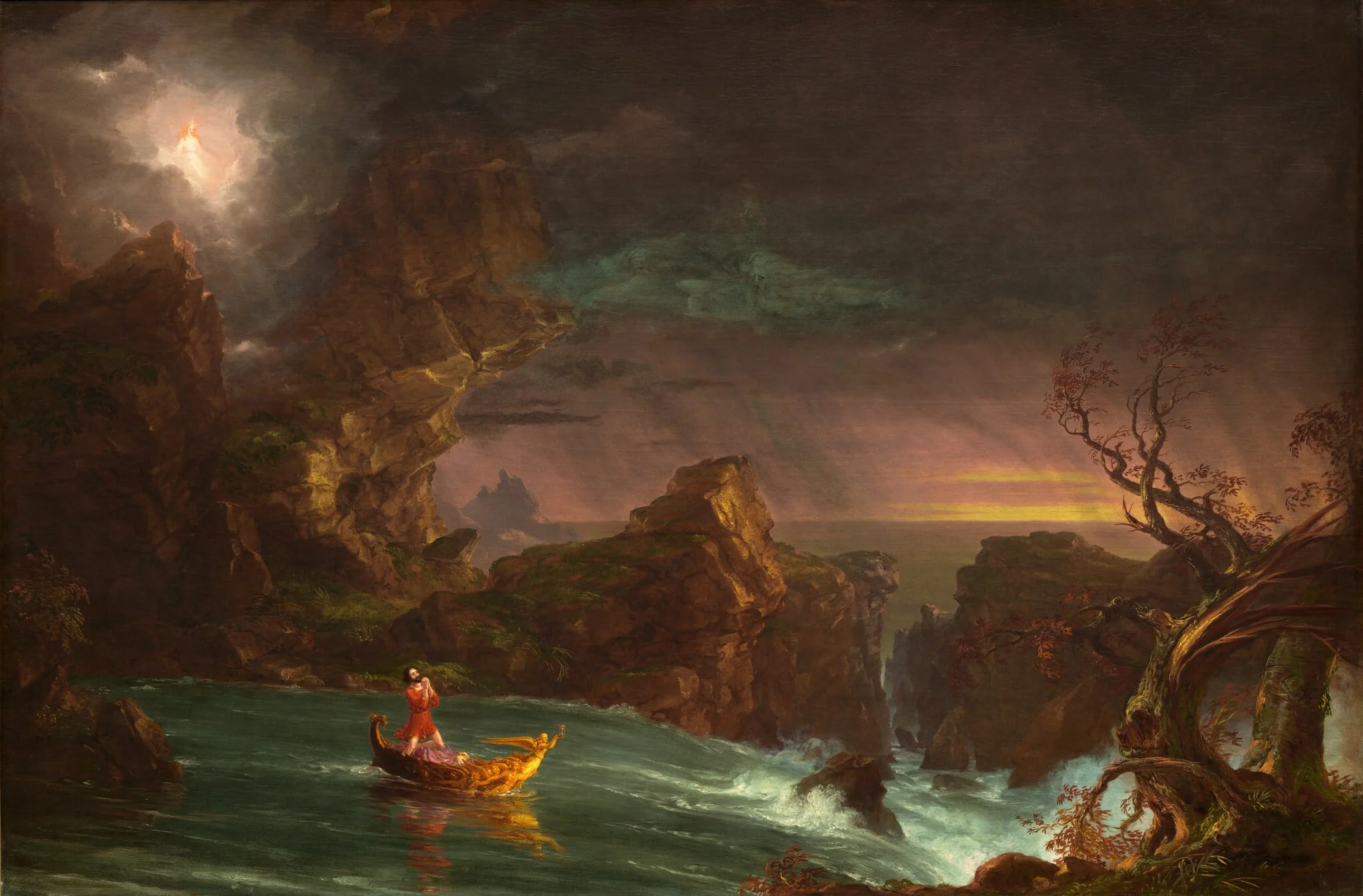 The Voyage of Life: Manhood, detail
