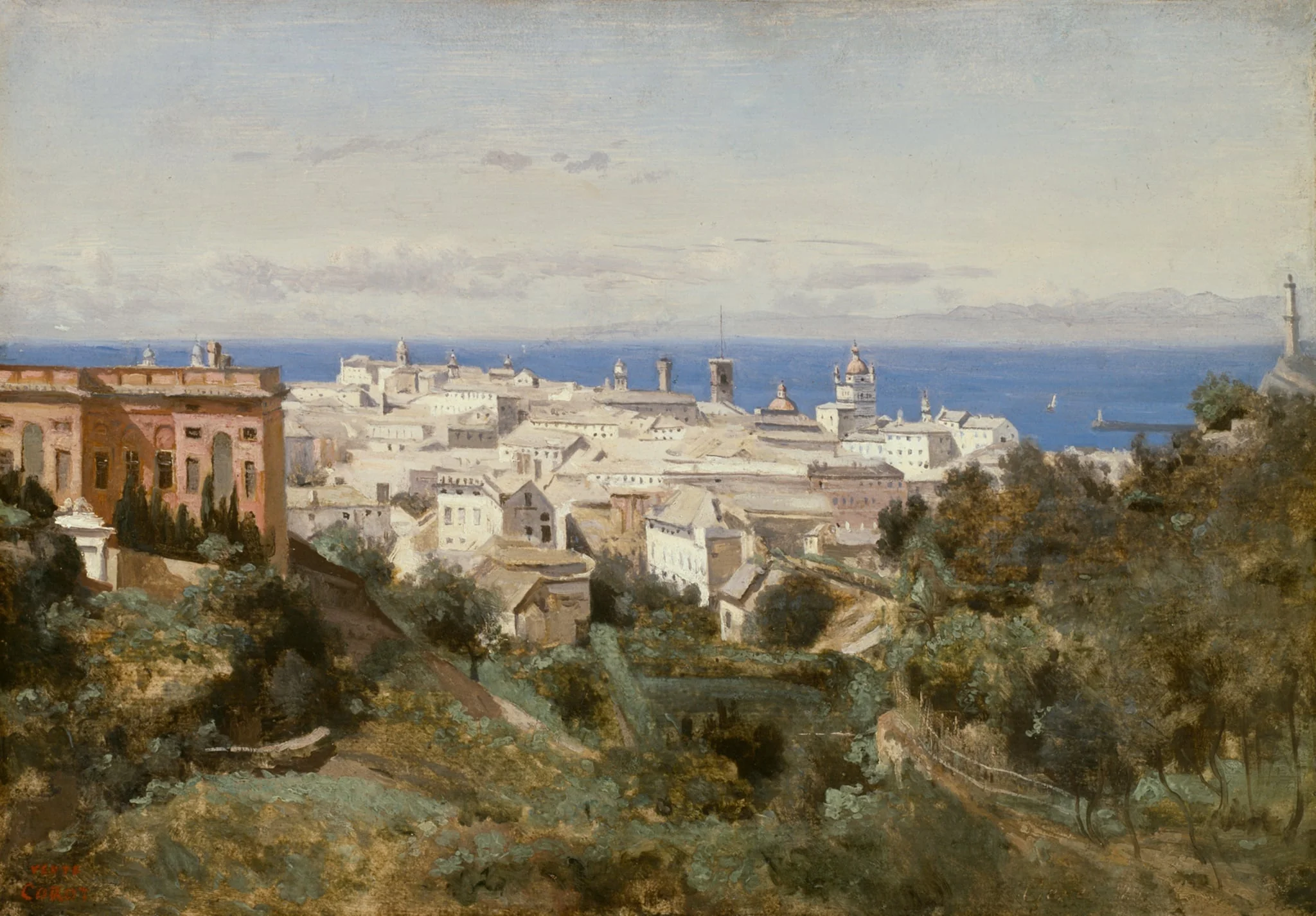 View of Genoa, detail