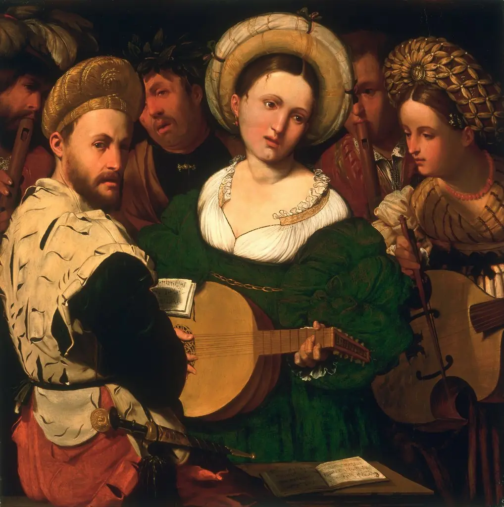 Musical Group, by Callisto Piazza, oil, 1520