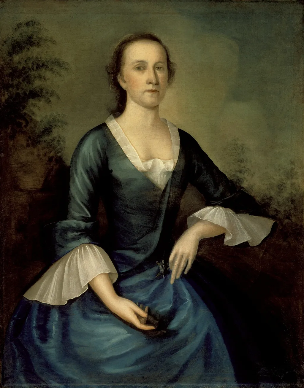 Portrait of Sarah Larrabee Edes, by Joseph Badger, oil, 1760