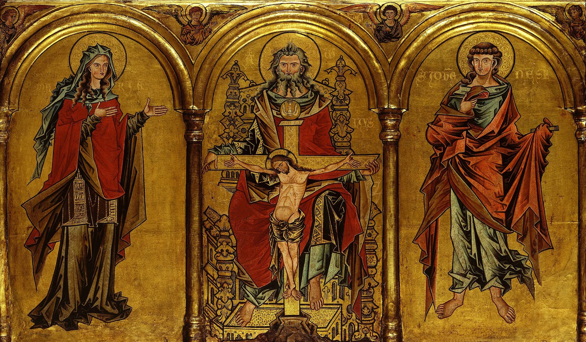 Retable with the seat of mercy, detail