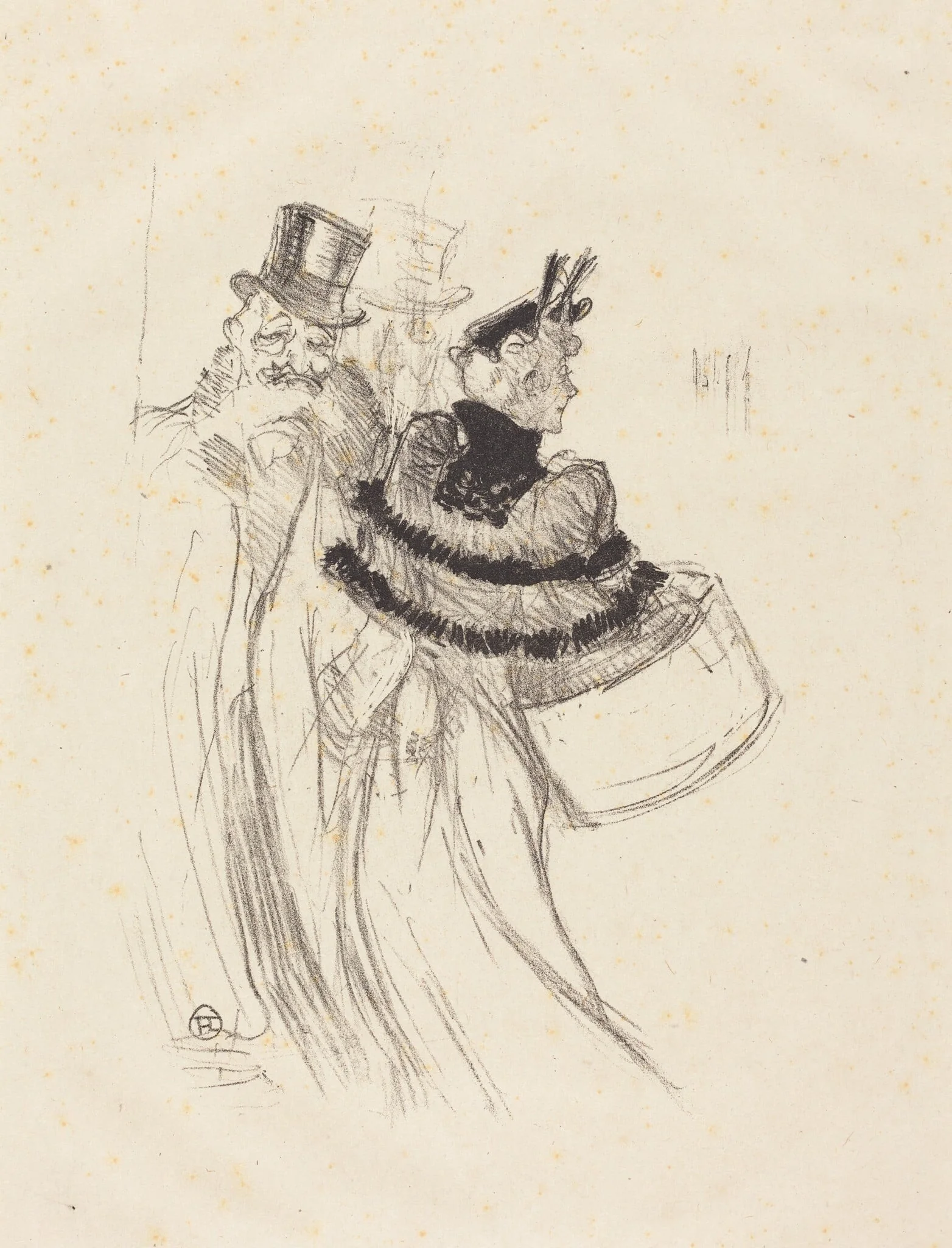 The Old Gentlemen (Les vieux messieurs), detail
