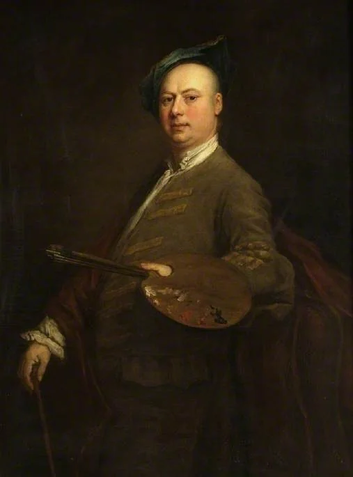 Portrait of a painter, detail