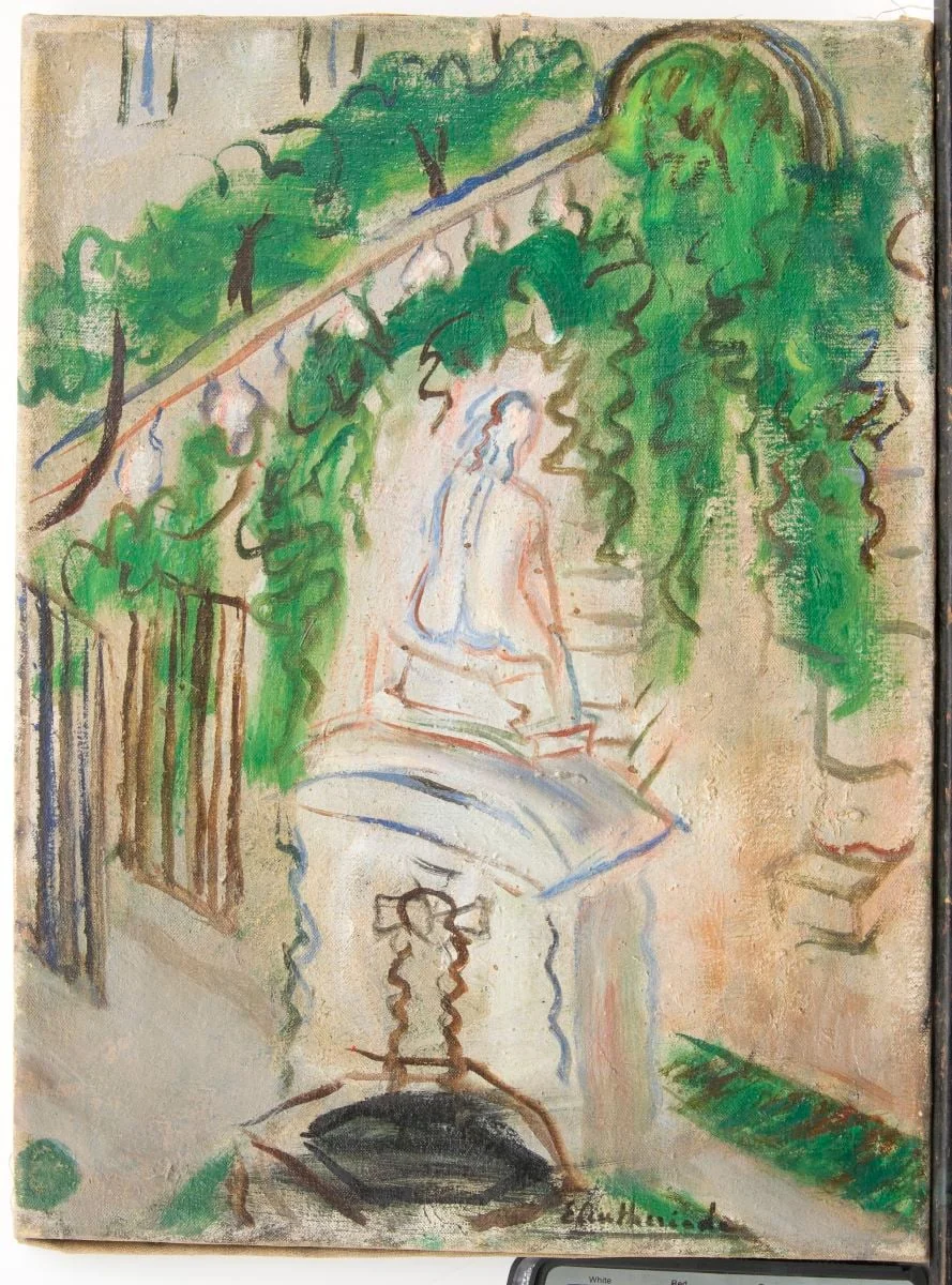 Cortile di Ca' Pesaro - Veneția, detail