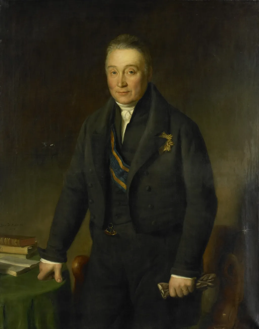 Portrait of Count Adam-François-Jules-Armand van der Duyn van Maasdam, by Jan Baptist van der Hulst, oil, 1839