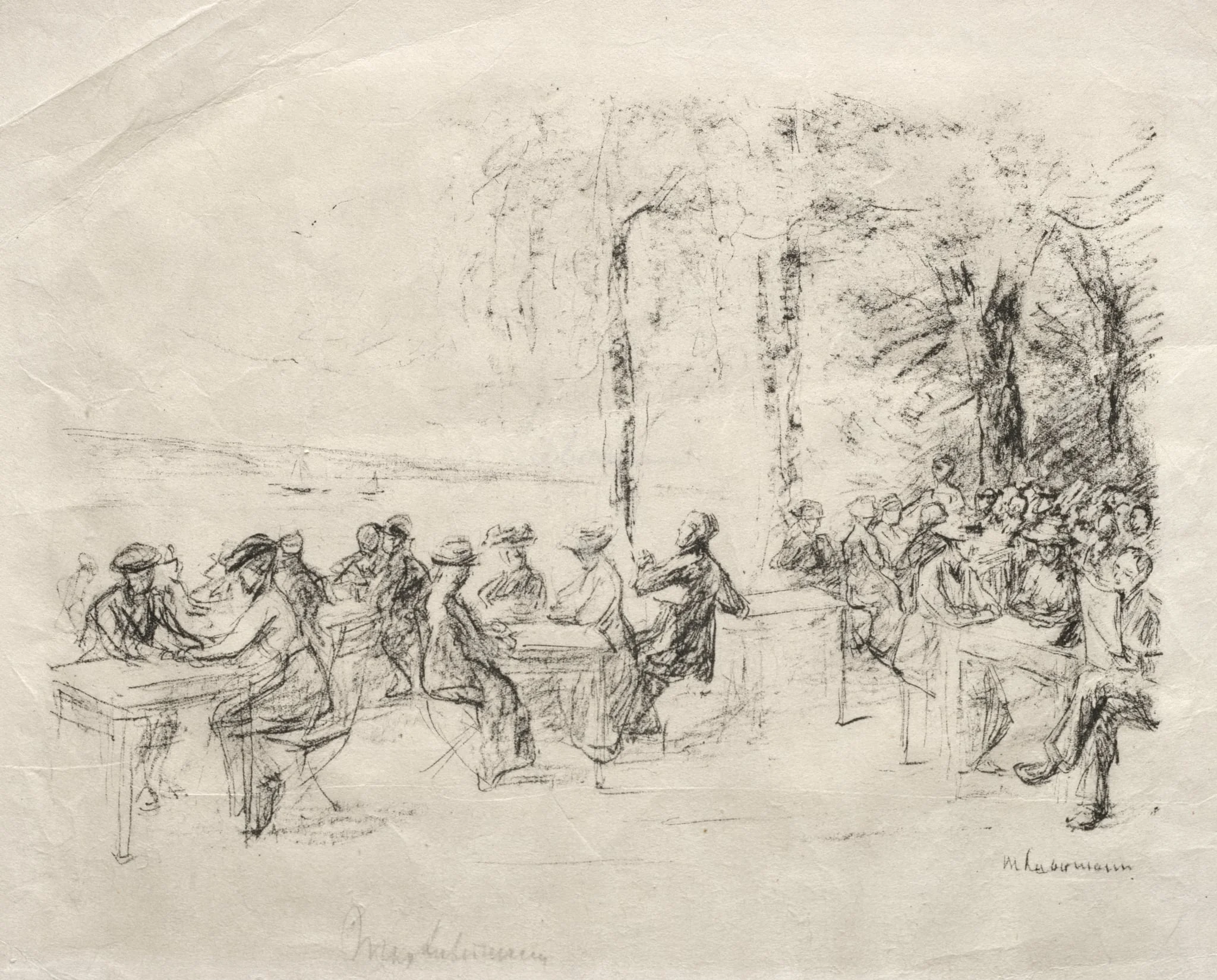 Cafe on the Havel, detail