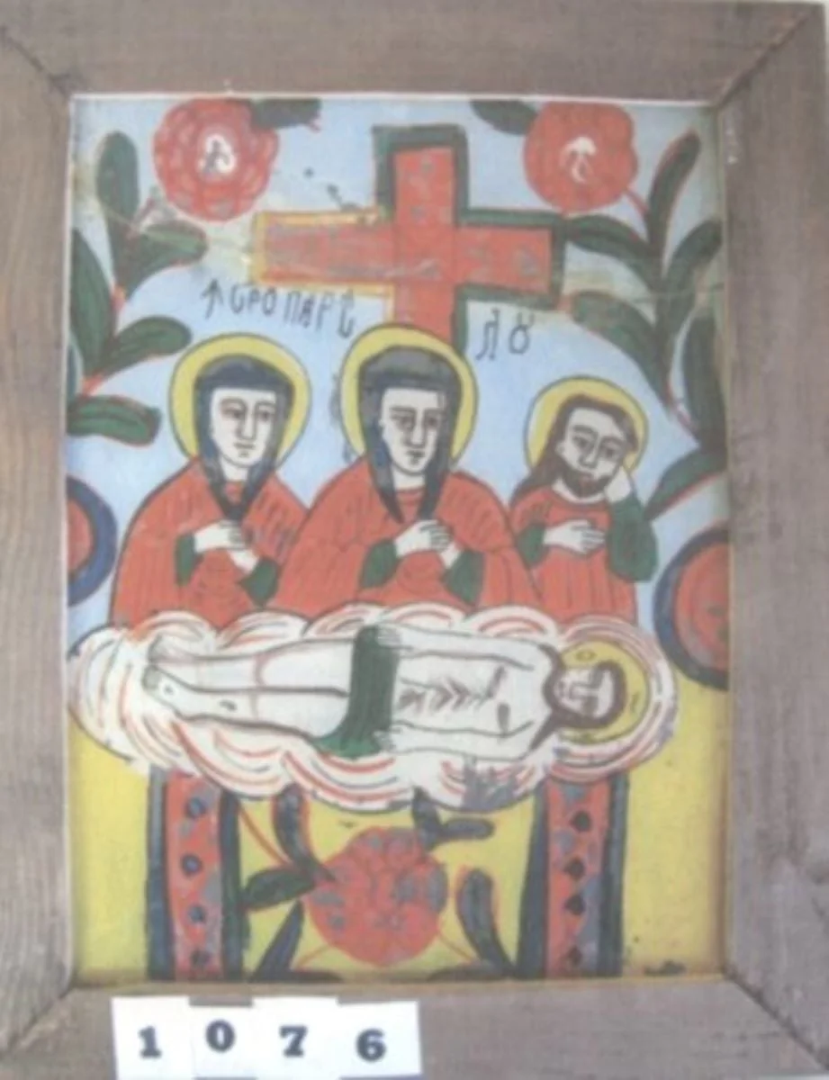 Îngroparea lui Iisus, detail