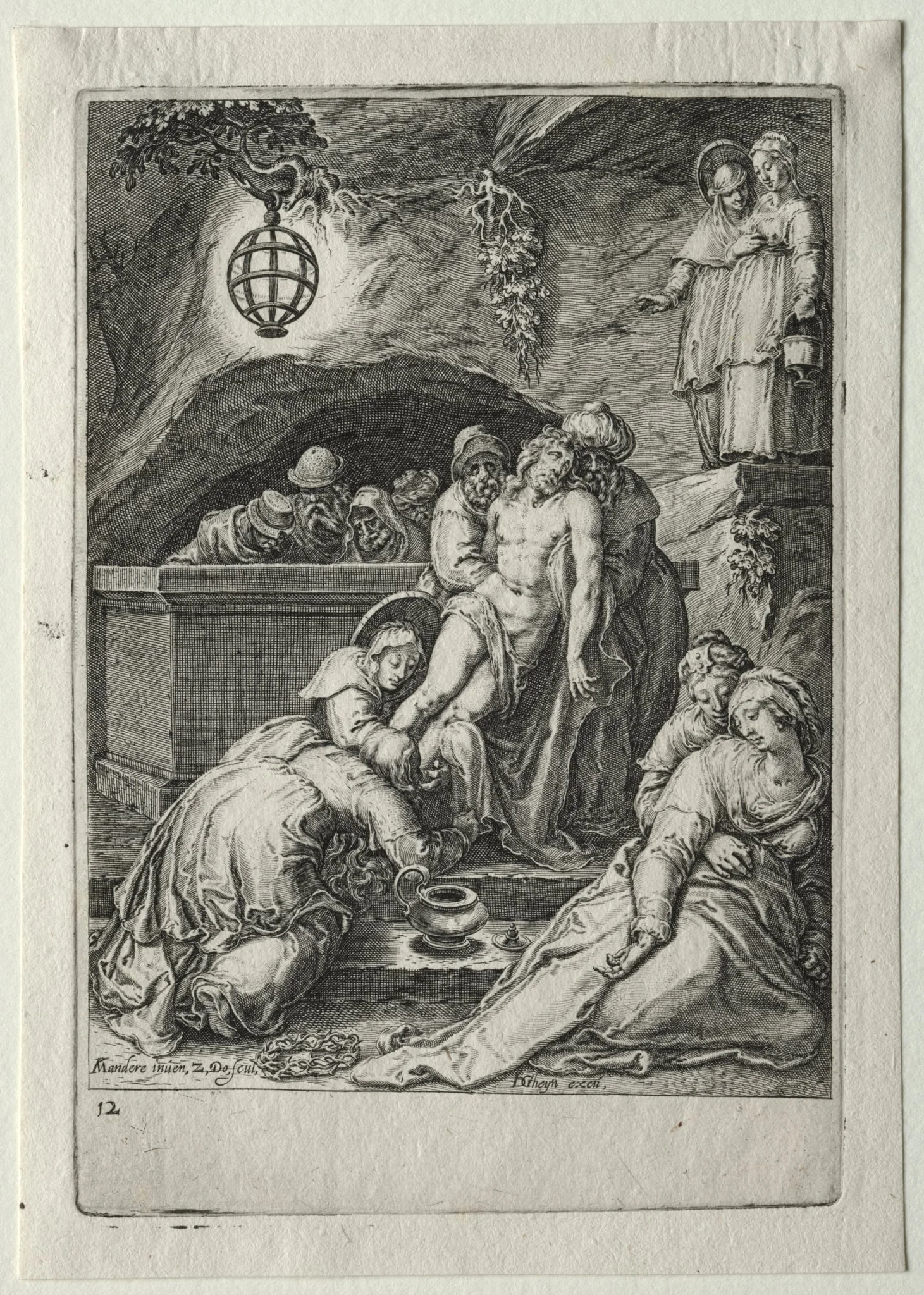 Passion Set: Burial of Christ, detail