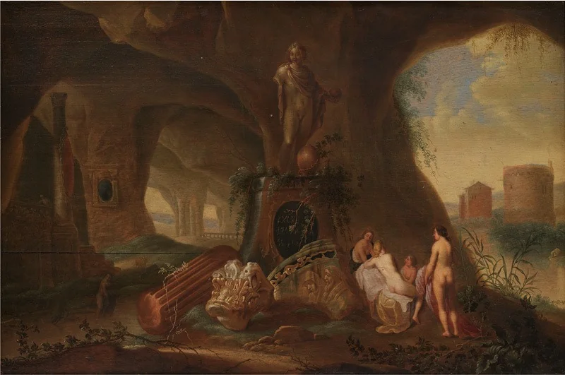 Nymphs in a Grotto, detail
