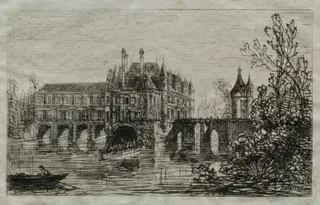 Château de Chenonceau, by Maxime Lalanne, 1865