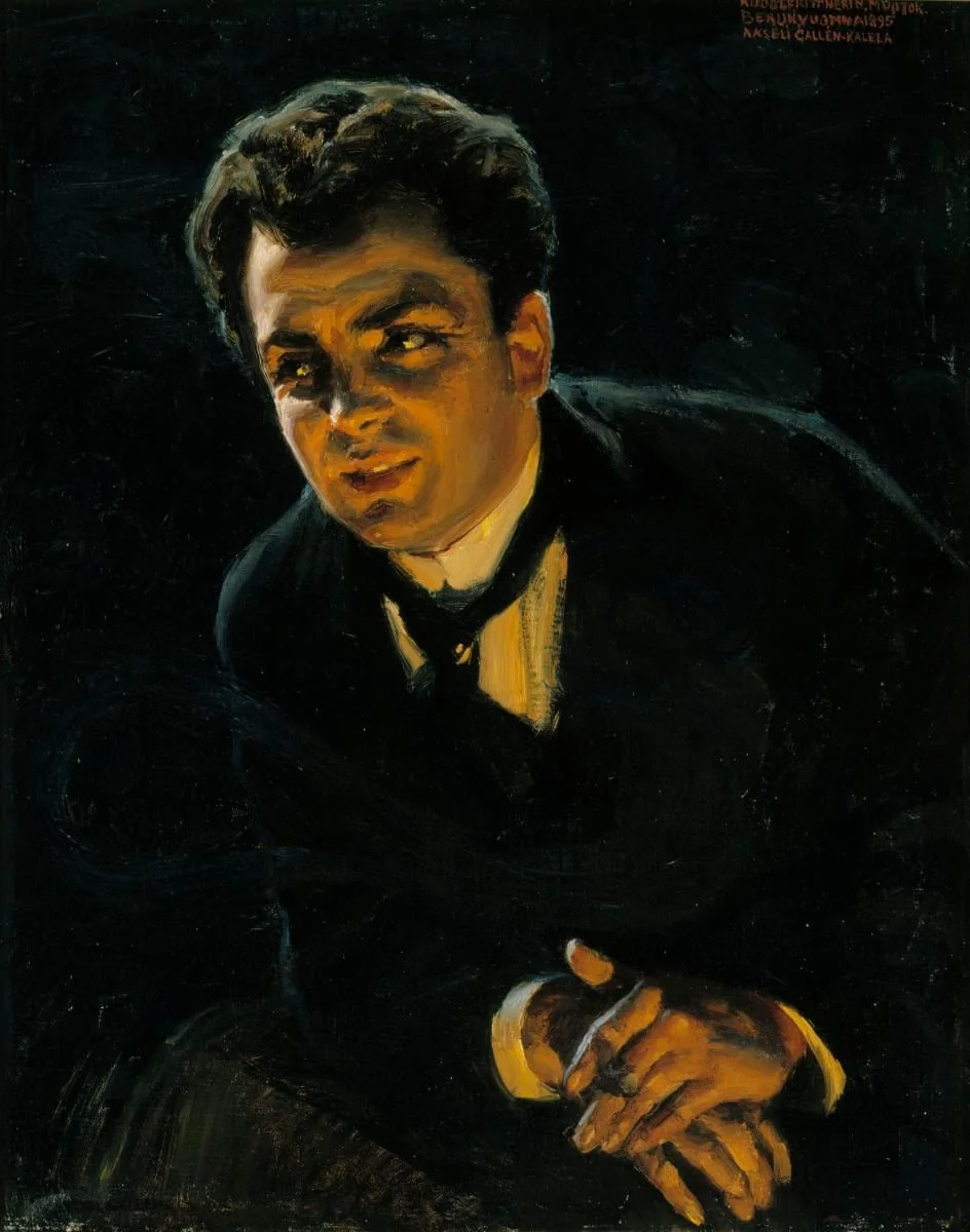 Saksalaisen näyttelijä Rudolf Rittnerin muotokuva, detail