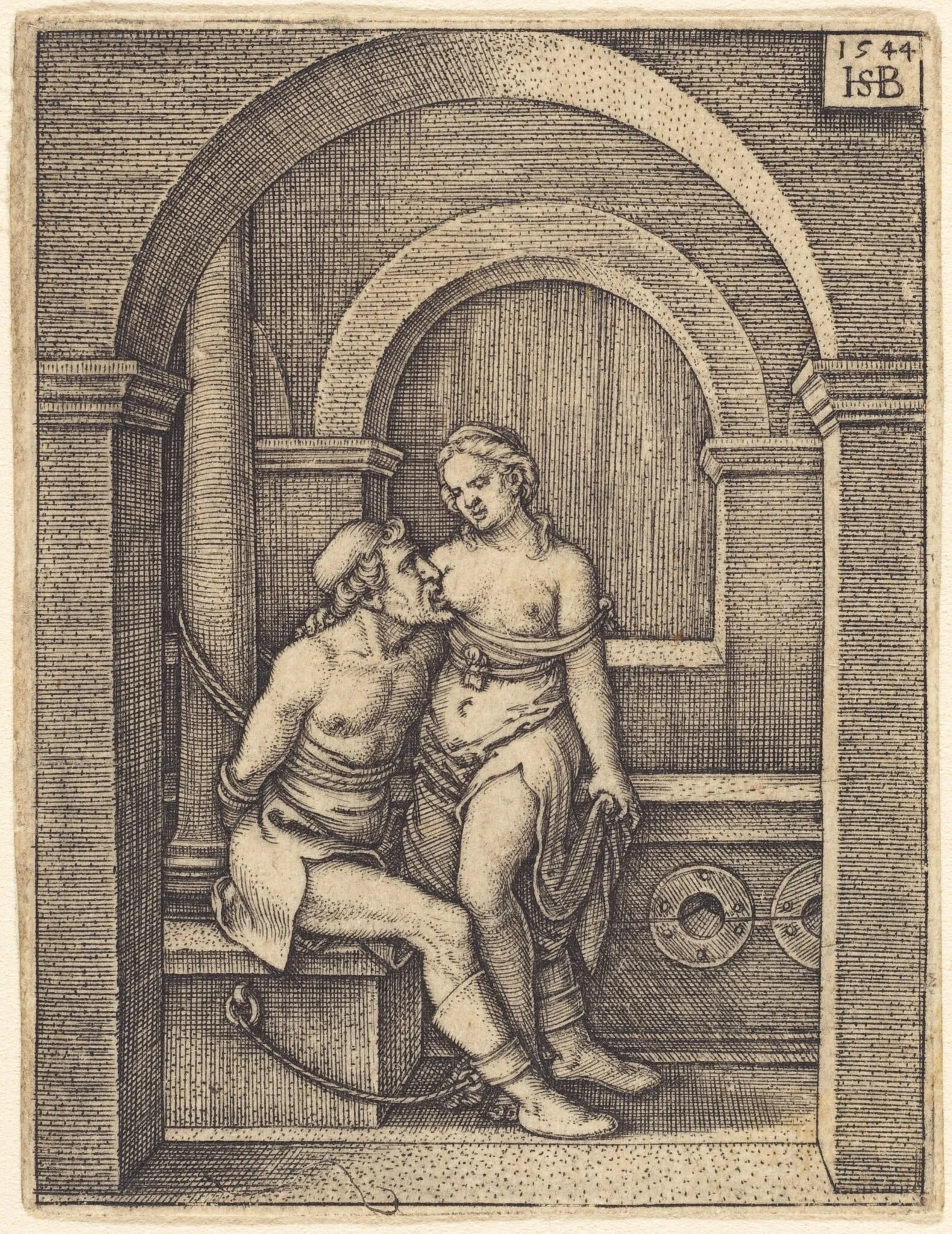Cimon and Pero, detail