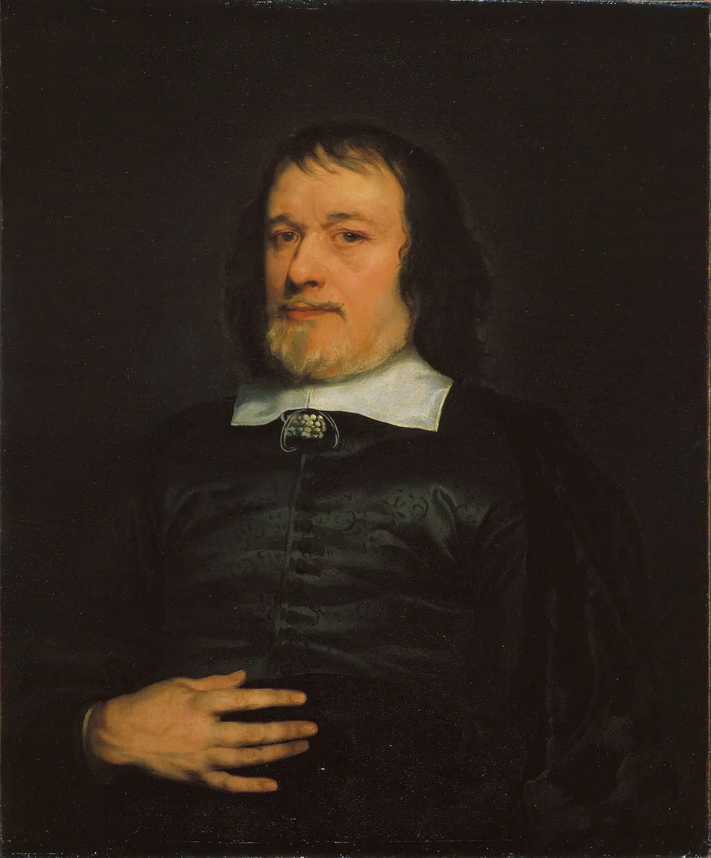 Portrait of a Gentleman, by Adriaen Hanneman, oil, 1655