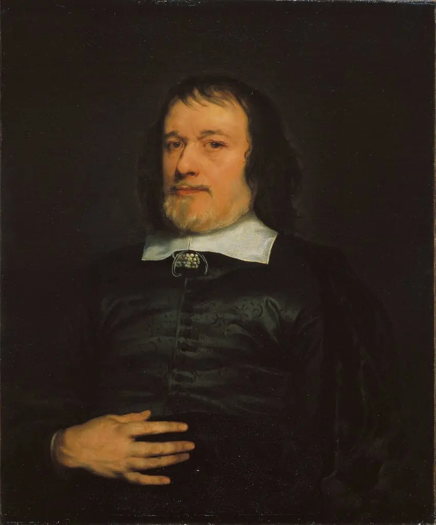 Portrait of a Gentleman, by Adriaen Hanneman, oil, 1655
