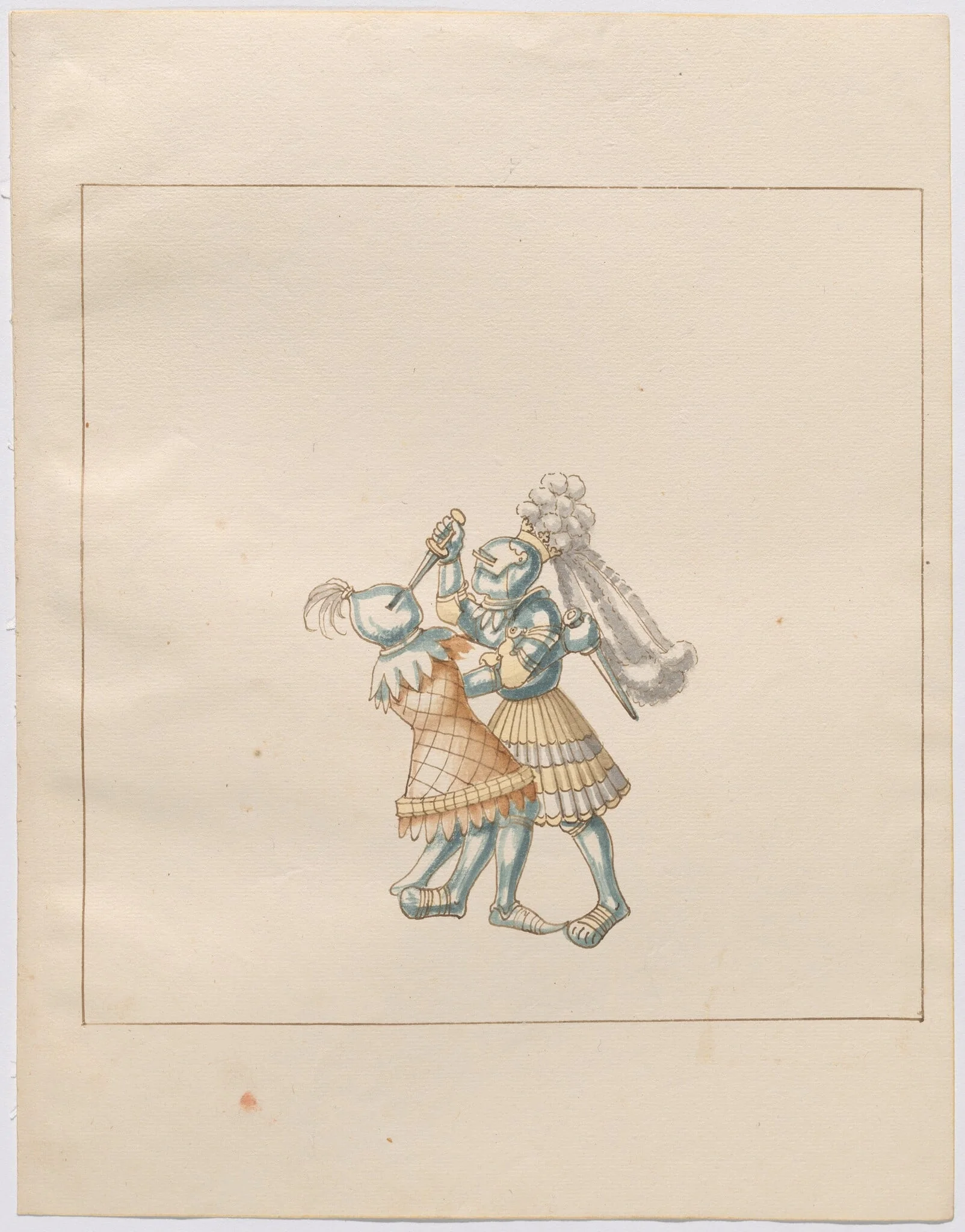 Foot Combat with Daggers, detail
