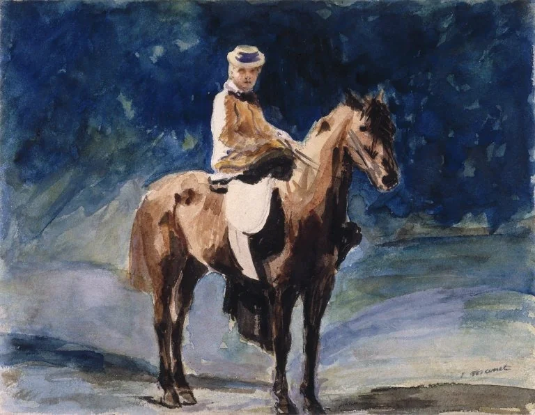 The Equestrienne, detail