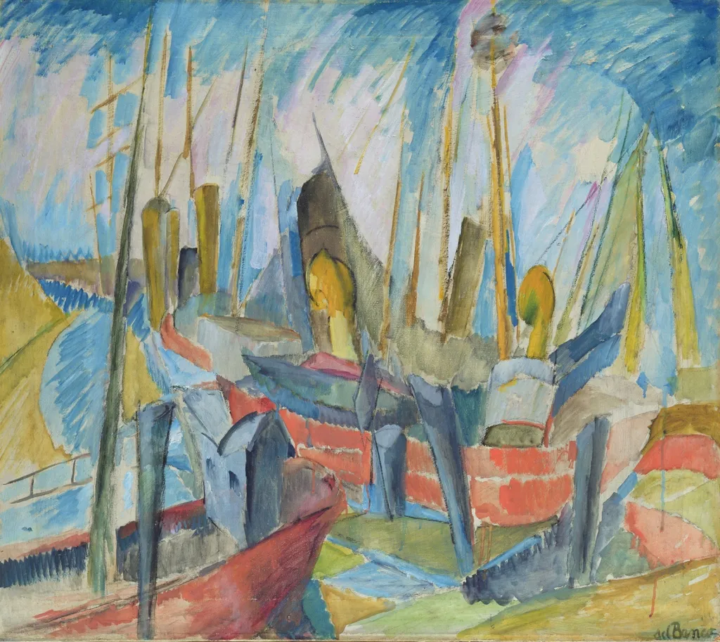 Harbour, by Alma del Banco, oil, 1918