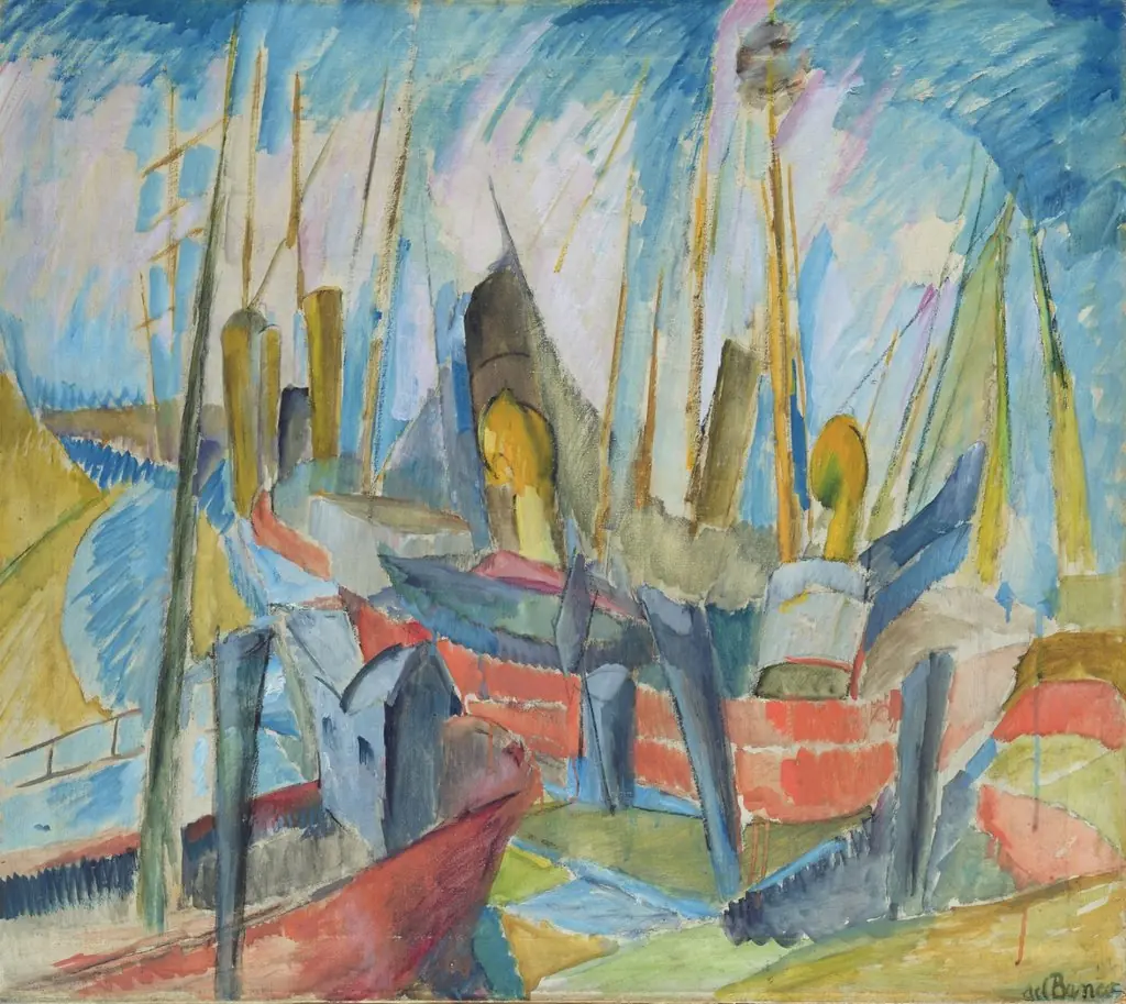 Harbour, by Alma del Banco, oil, 1918