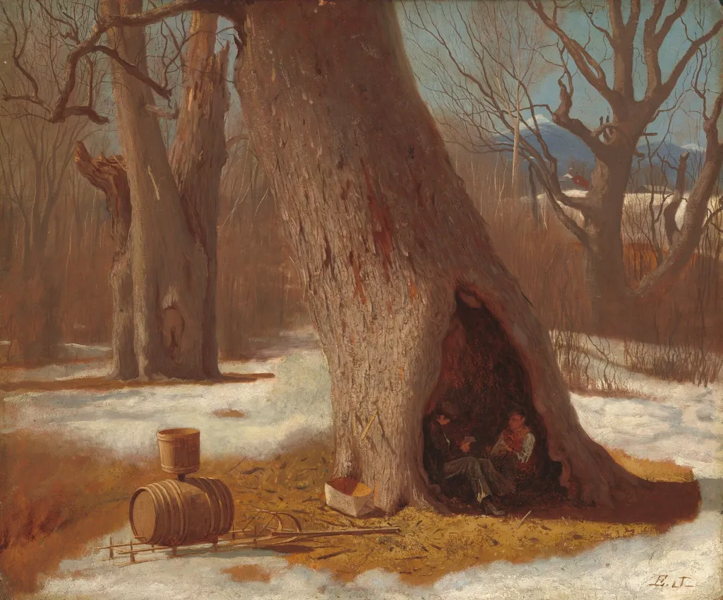 The Truants, by Eastman Johnson, oil, 1870