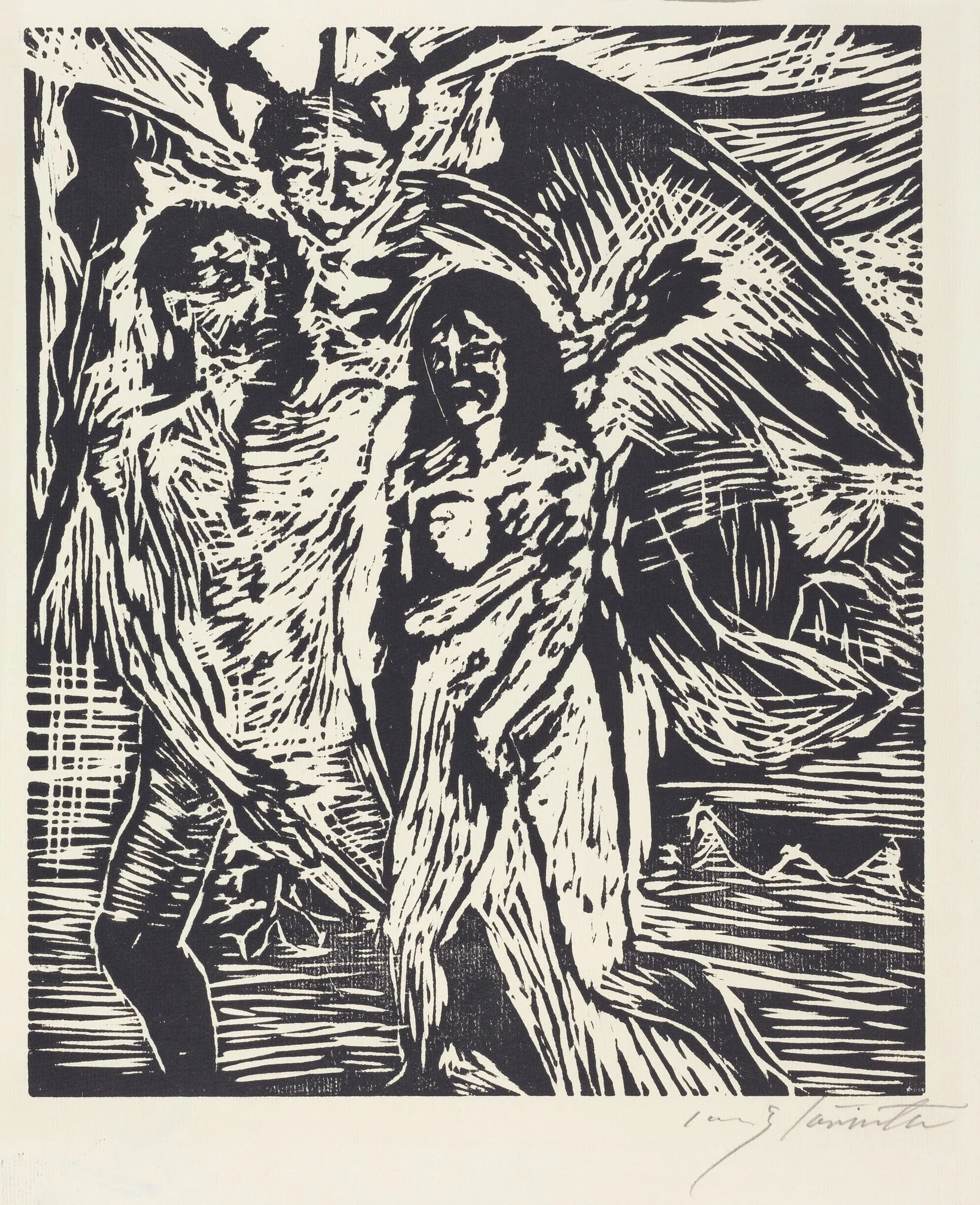 Austreibung aus dem Paradies (The Expulsion from Paradise), detail