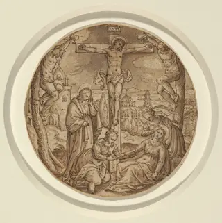 The Crucifixion, by Hans Bol, ink, 1574