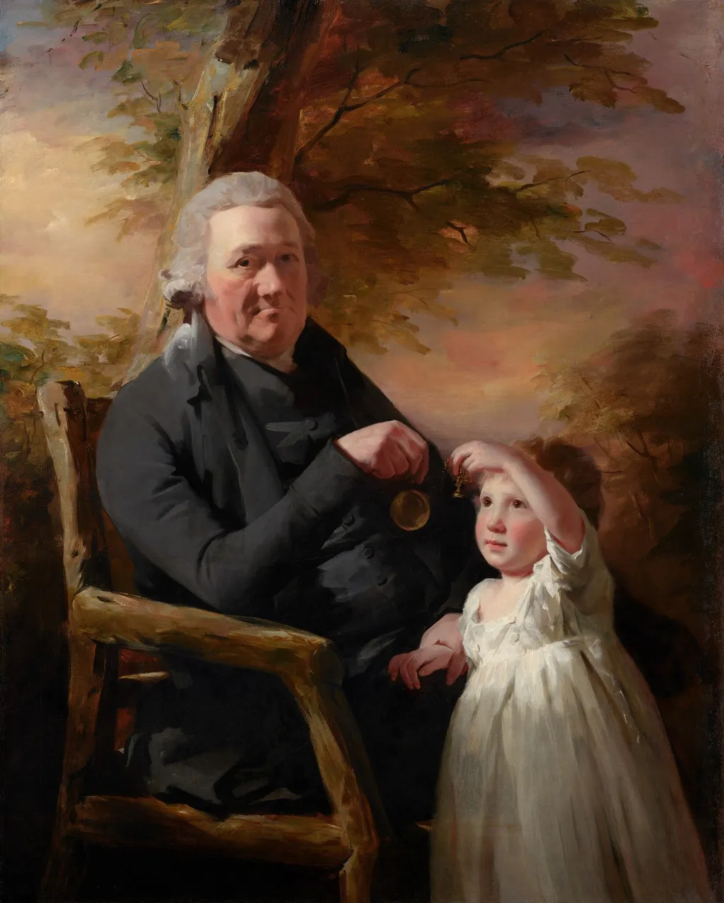 John Tait and His Grandson, by Henry Raeburn, oil, 1793