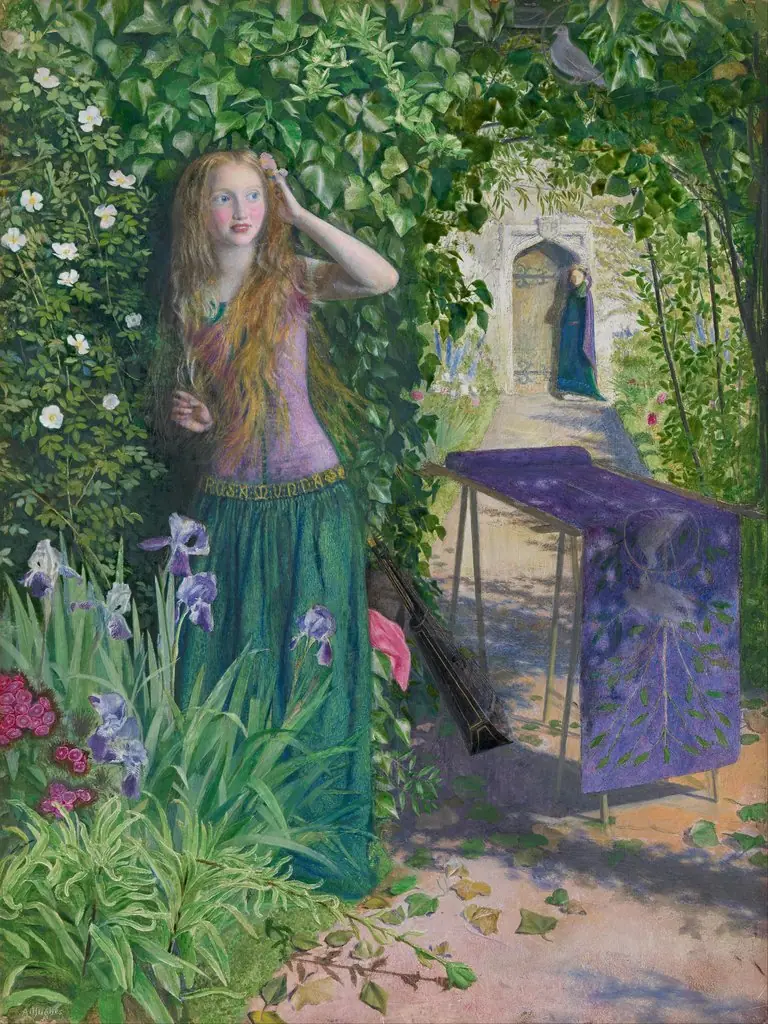 Fair Rosamund, by Arthur Hughes, unspecified, 1854