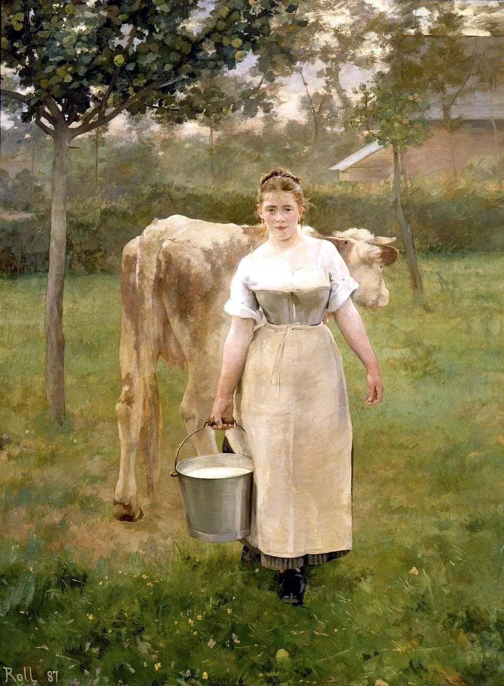 Manda Lamétrie, fermière, detail