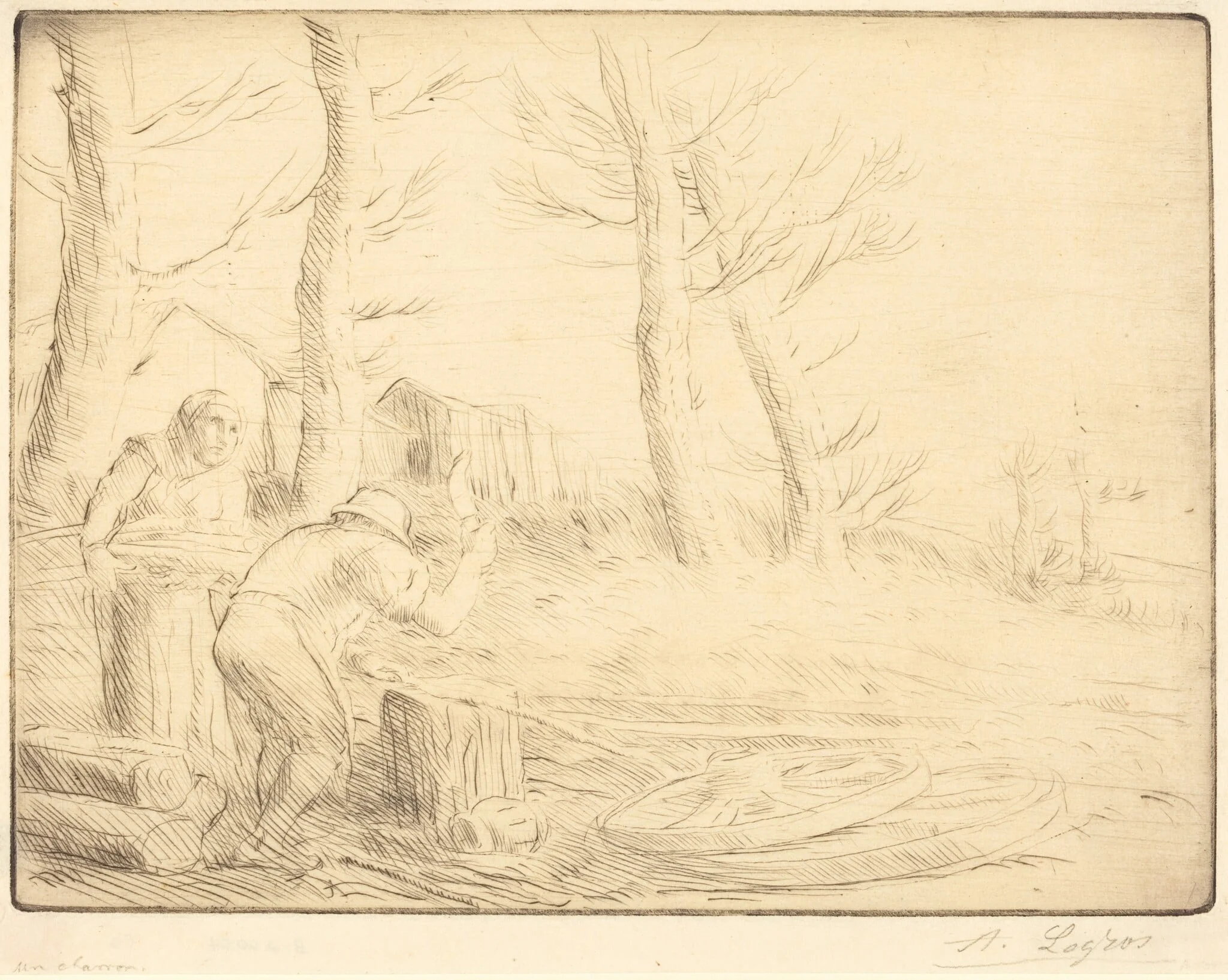Wheelwright (Un charron), detail