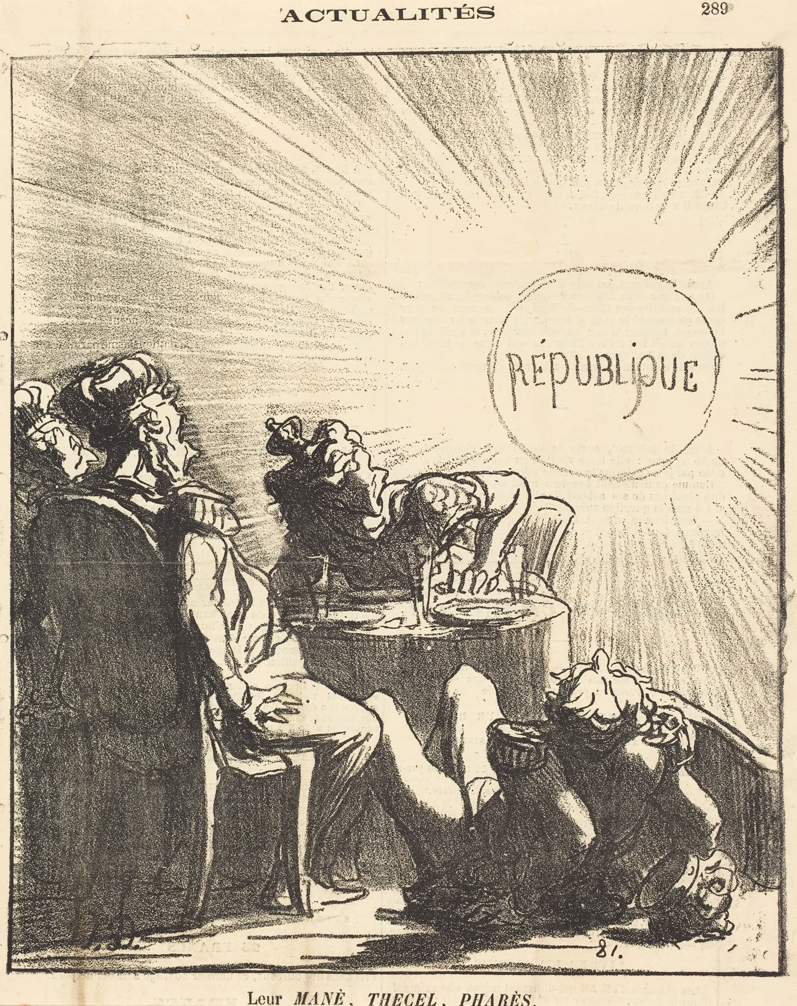 Leur Mané, Thecel, Pharès, detail
