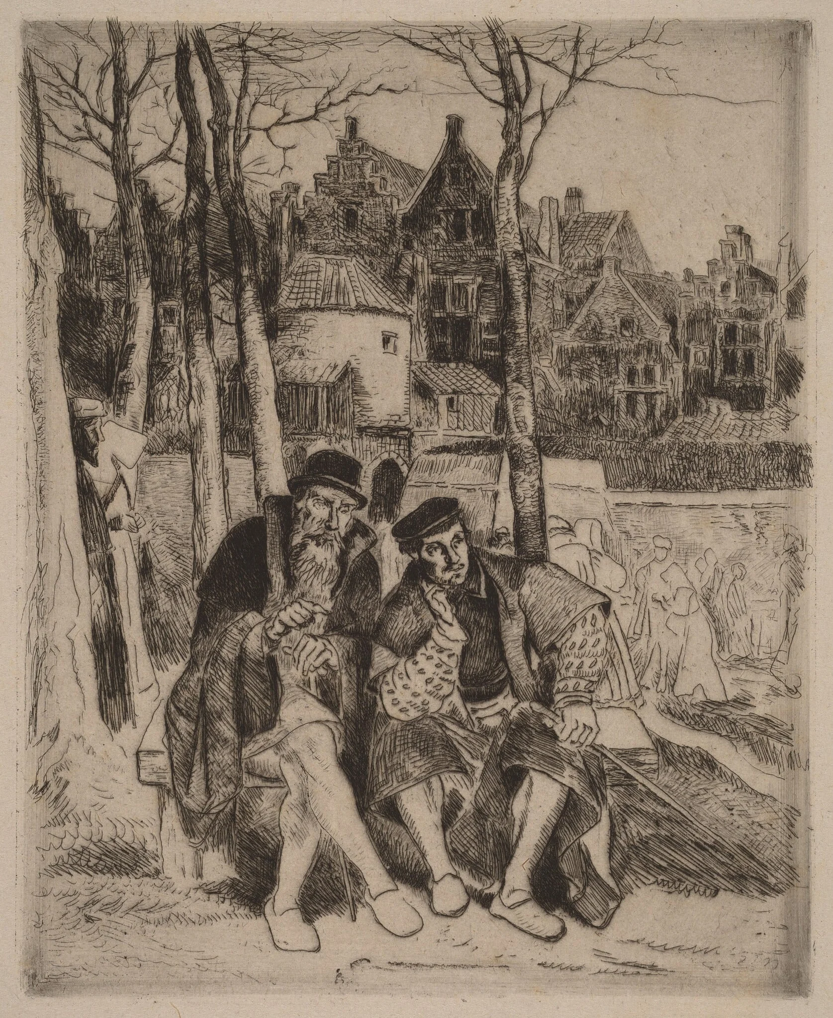 Faust and Wagner, detail