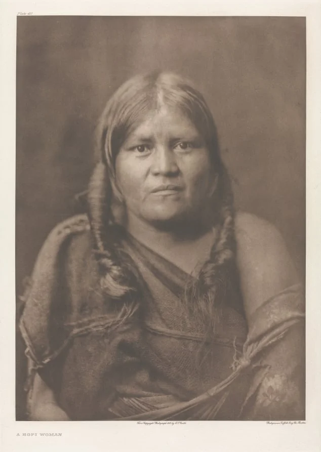 Portfolio XII, Plate 411: A Hopi Woman, detail