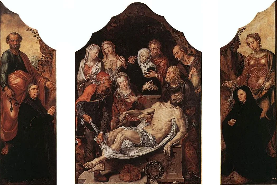 Triptych of the Entombment, detail